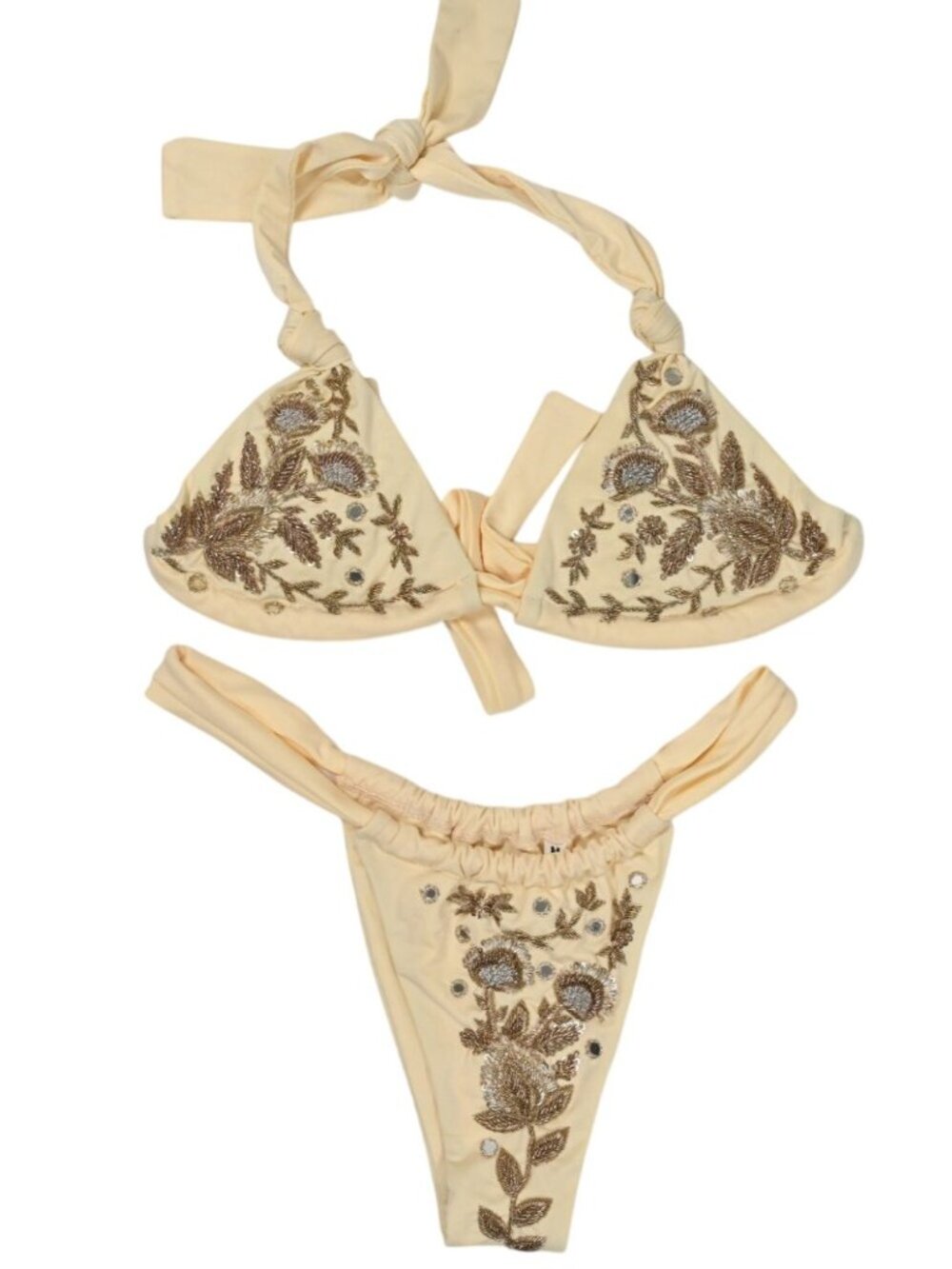 Mirchi by Kim Lele Bikini Set in Beige